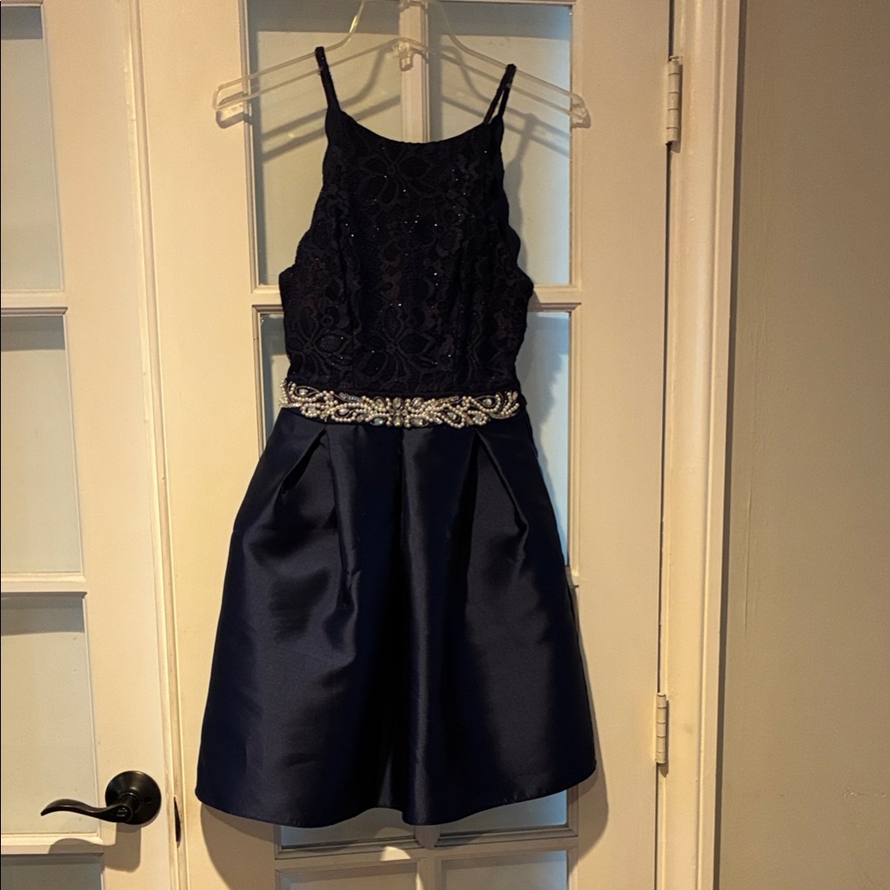 Elegant Navy Dress